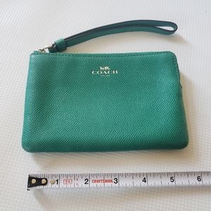 Coach Green wristlet
